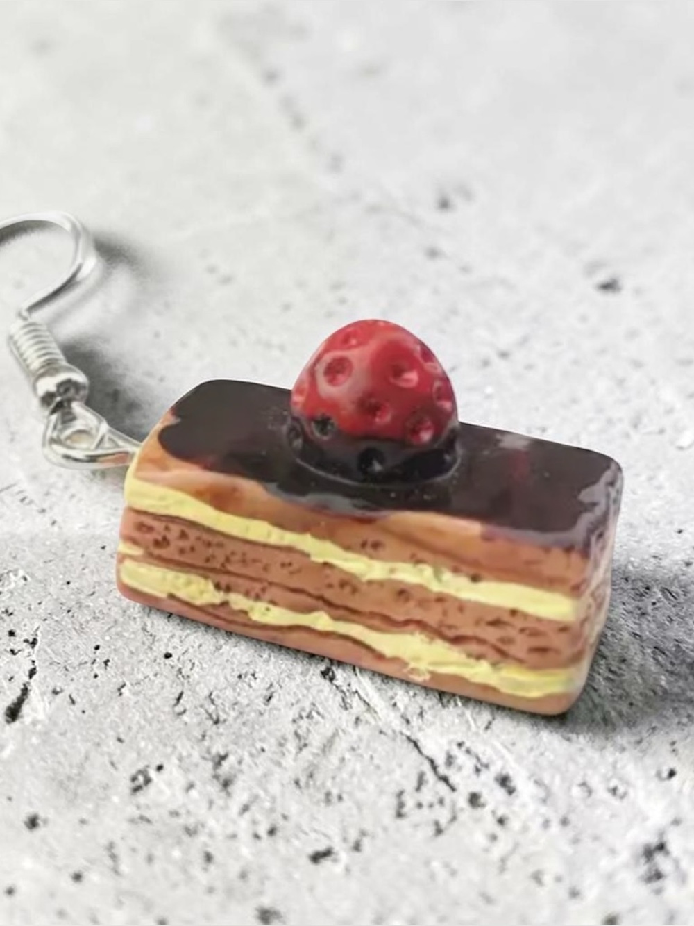 Charming Cake Slice Earrings